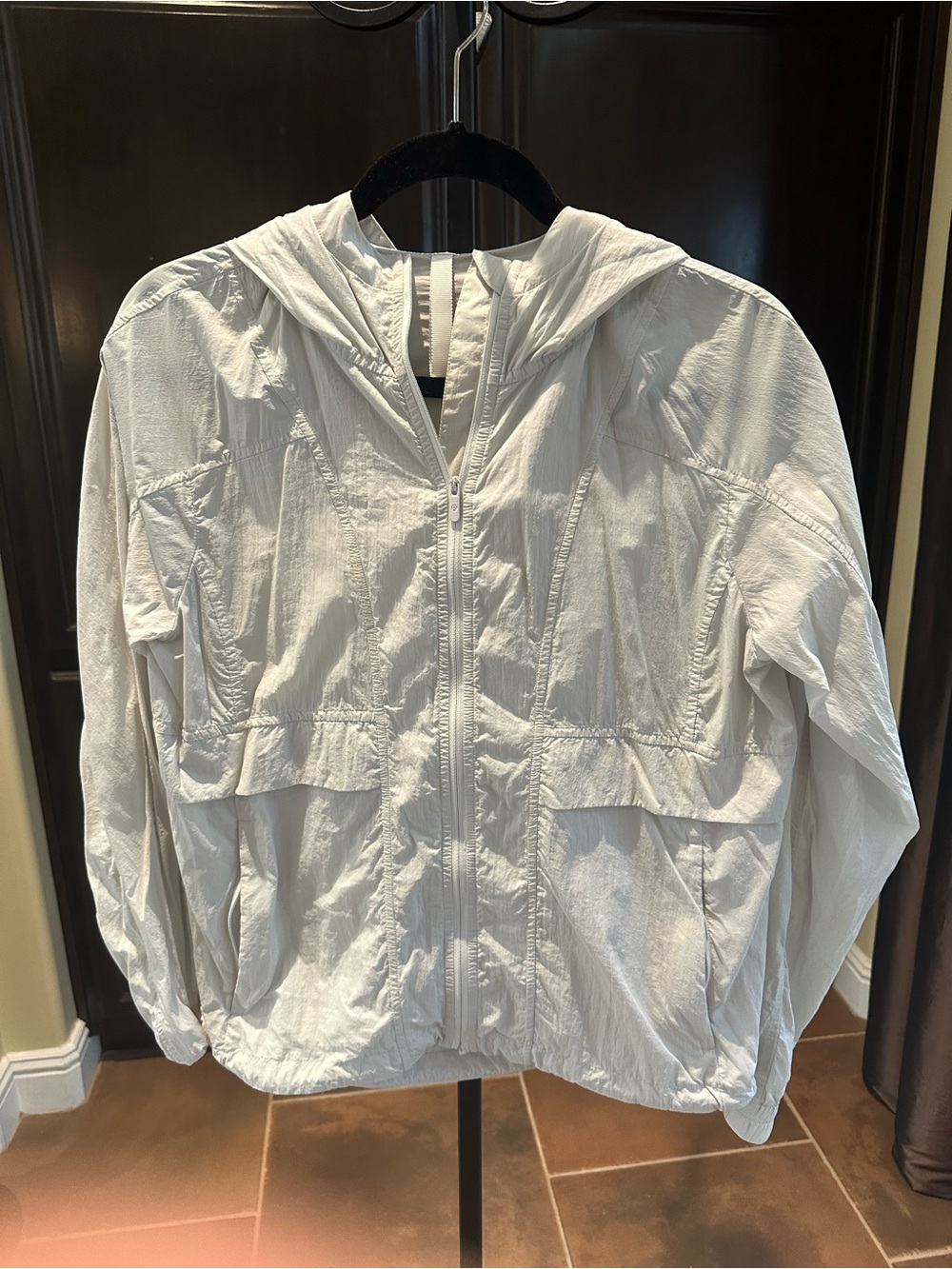 lululemon athletica White Hooded Windbreaker